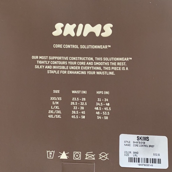 COPY - Skims Solutionwear - Core Control Brief L/… - Picture 3 of 3